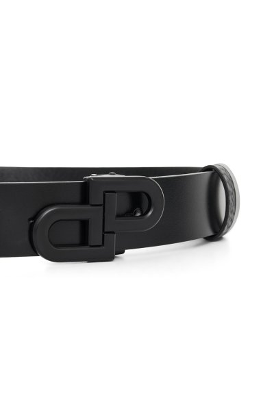 DP Iconic Matte Buckle Leather Belt