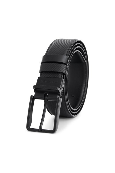 เข็มขัดหนังแท้ Diagonal Reversible Pin Buckle Belt