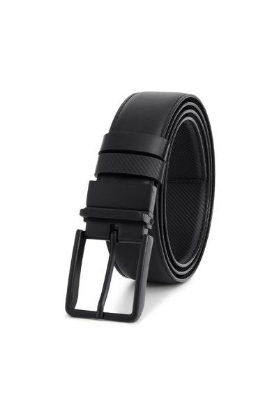 เข็มขัดหนังแท้ Diagonal Reversible Pin Buckle Belt