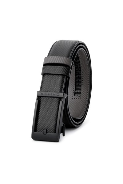 เข็มขัดหนังแท้ Diagonal Ratchet Belt with Automatic Buckle