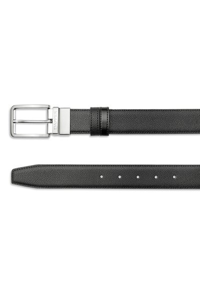Modern Silver Pin Buckle Reversible Belt