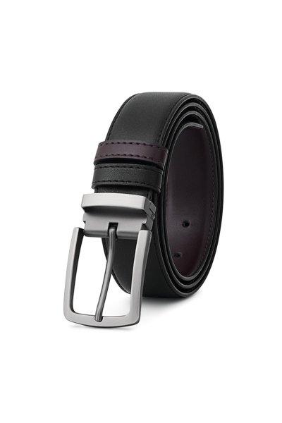 เข็มขัดผู้ชาย Essential Vegan Leather Belt - Black
