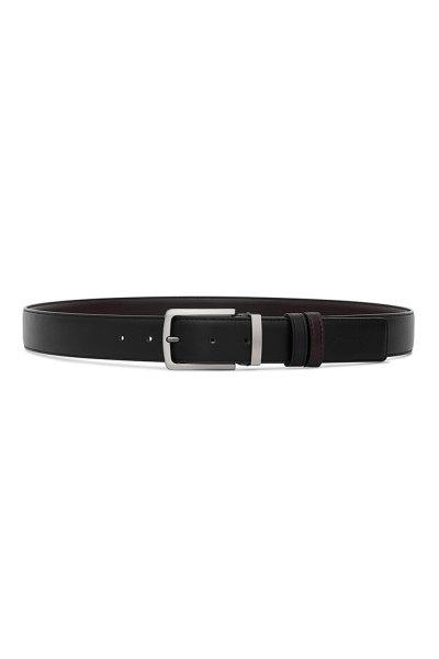 เข็มขัดผู้ชาย Essential Vegan Leather Belt - Black