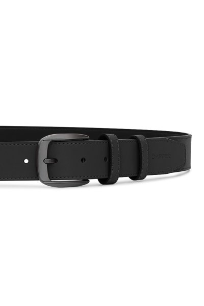 เข็มขัดผู้ชาย Classic Vegan Leather Belt - Black