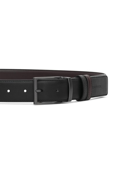 เข็มขัดผู้ชาย Smart Vegan Leather Belt - Black