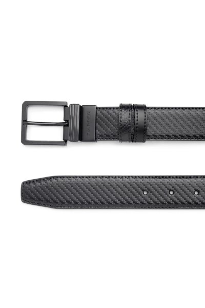 เข็มขัดหนัง Carbon Fiber Matte Reversible Belt