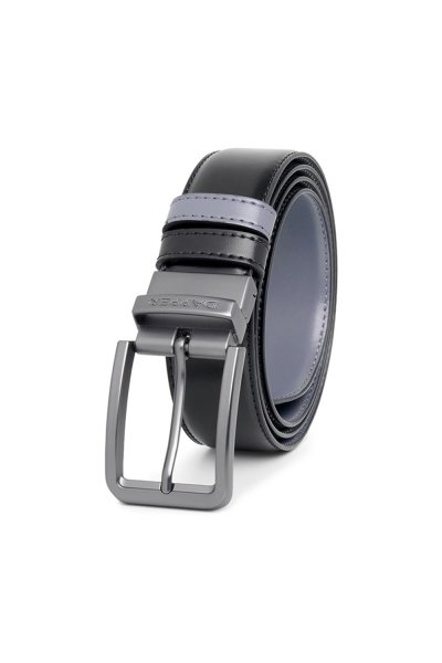 เข็มขัดหนัง Black & Grey Reversible Belt