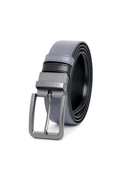 เข็มขัดหนัง Black & Grey Reversible Belt