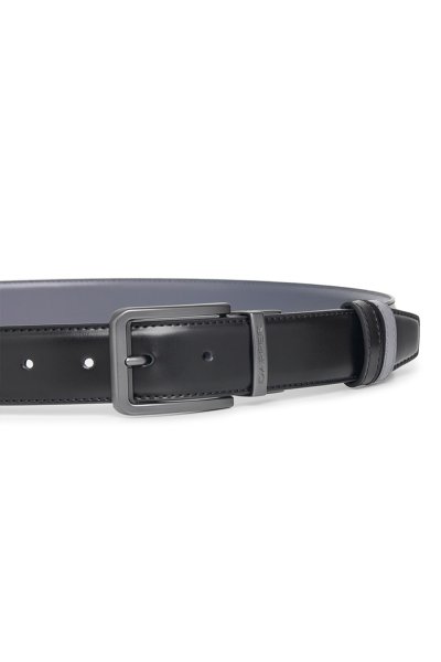 เข็มขัดหนัง Black & Grey Reversible Belt
