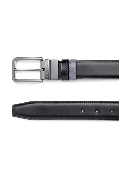 เข็มขัดหนัง Black & Grey Reversible Belt