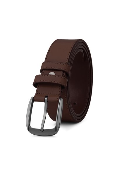 เข็มขัดผู้ชาย Classic Vegan Leather Belt - Brown