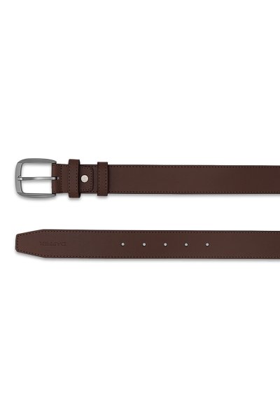 เข็มขัดผู้ชาย Classic Vegan Leather Belt - Brown