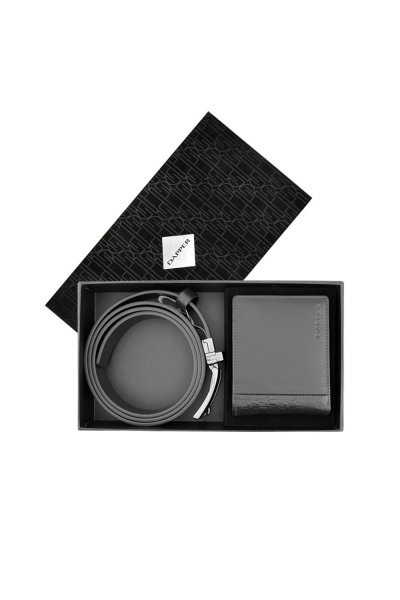 ชุดของขวัญ DP Monogram Wallet & Reversible Belt Gift Set – Black