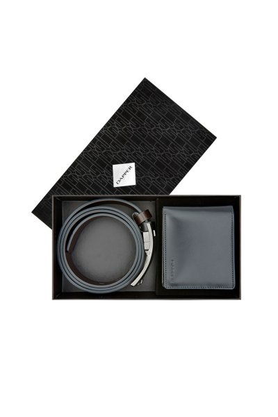 ชุดของขวัญ Leather Billfold Wallet & Reversible Belt Gift Set