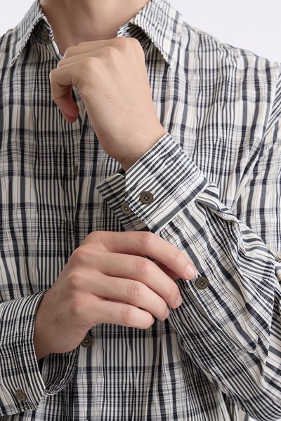เสื้อเชิ้ตแขนยาว Timber Check Print Shirt