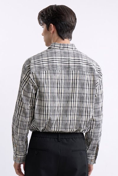 เสื้อเชิ้ตแขนยาว Timber Check Print Shirt