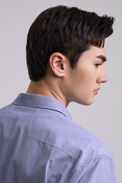 Linen Blend Striped Shirt