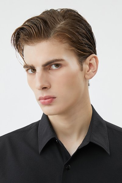 Textured Seersucker Shirt