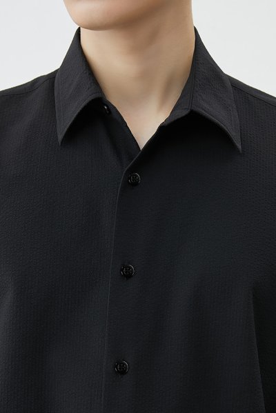 Textured Seersucker Shirt