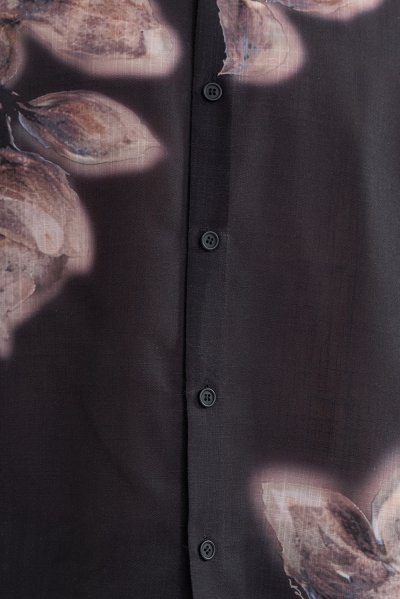 Brush Bloom Print Shirt