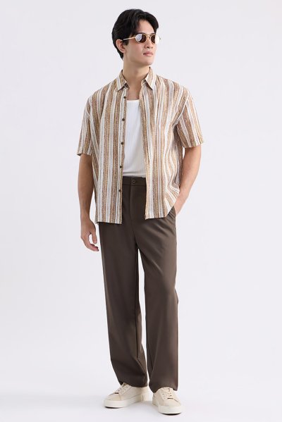 Striped Flowing Shirt
