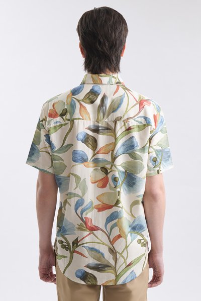 เสื้อเชิ้ตแขนสั้น Sunlit Floral Print Shirt