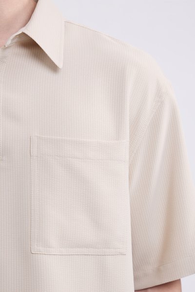 Seersucker Relaxed-Fit Shirt