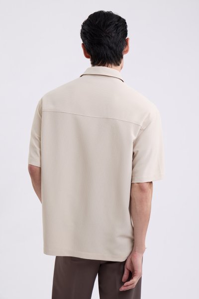 Seersucker Relaxed-Fit Shirt
