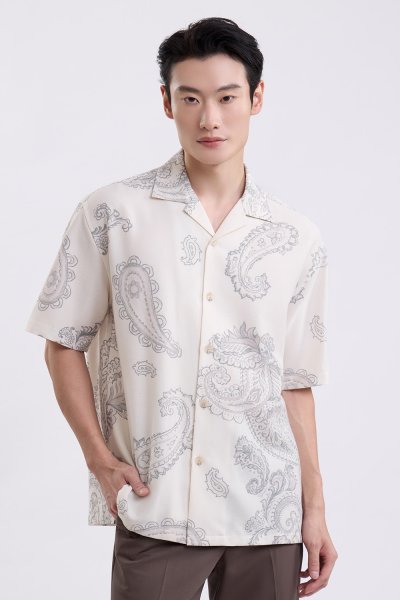 Paisley Canvas Print Shirt