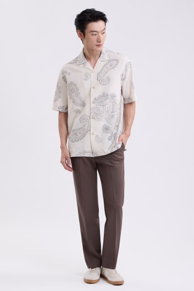 Paisley Canvas Print Shirt