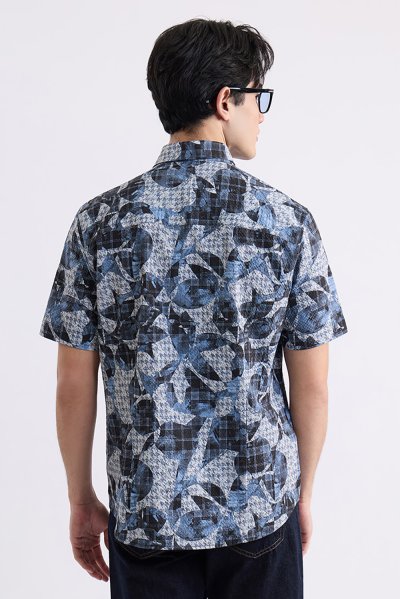Nautical Mosaic Print Shirt