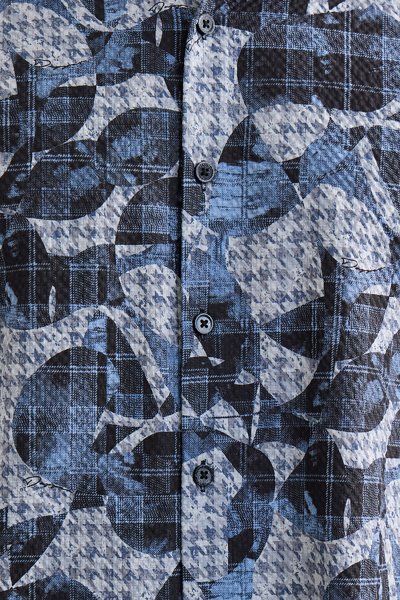 Nautical Mosaic Print Shirt
