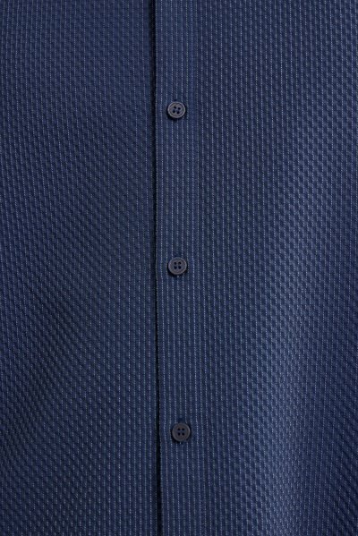 Textured Stripe Seersucker Shirt