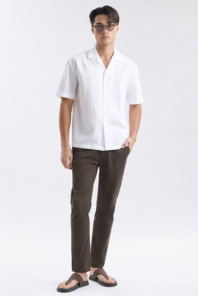 เสื้อเชิ้ตแขนสั้น Linen-Cotton Shirt