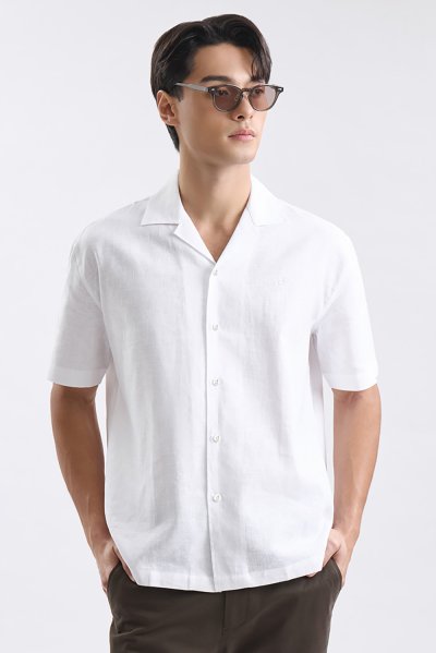 เสื้อเชิ้ตแขนสั้น Linen-Cotton Shirt