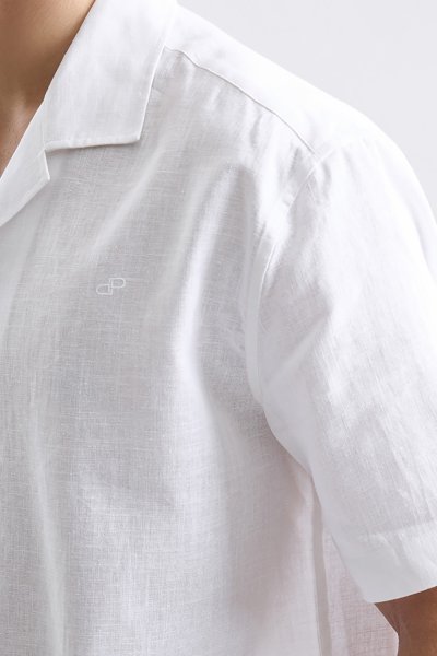 เสื้อเชิ้ตแขนสั้น Linen-Cotton Shirt