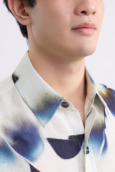 Petal Strokes Print Shirt
