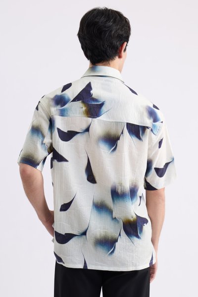 Petal Strokes Print Shirt