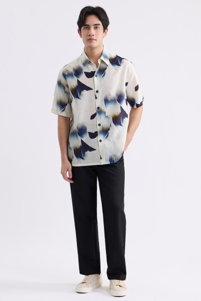 Petal Strokes Print Shirt