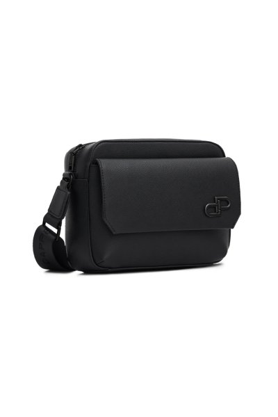 DP Iconic Flap Crossbody Bag - Black