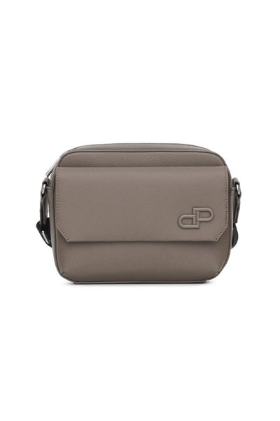 กระเป๋าสะพายข้าง DP Iconic Flap Crossbody Bag - Brown