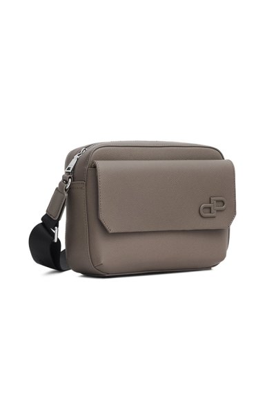กระเป๋าสะพายข้าง DP Iconic Flap Crossbody Bag - Brown