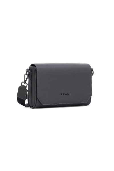 Essential Flap Crossbody Bag - Dark Grey