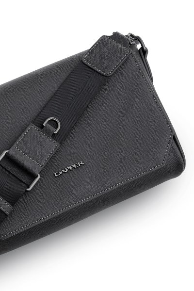 Essential Flap Crossbody Bag - Dark Grey