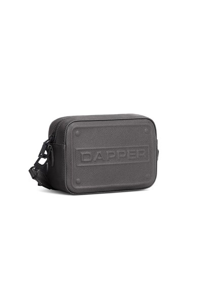 กระเป๋าสะพายข้าง DAPPER Embossed Crossbody Bag - Grey