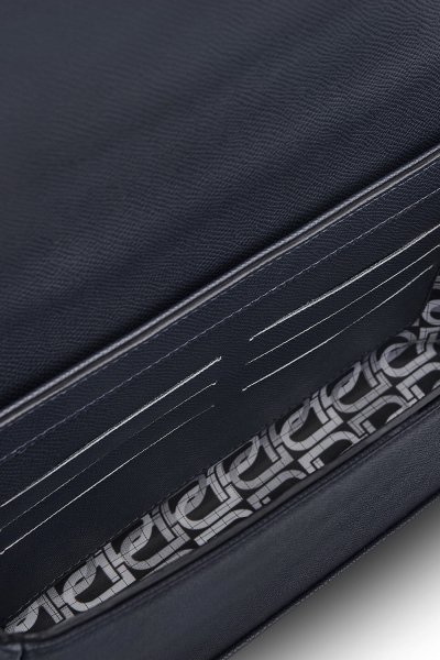 Contrast Flap Crossbody Bag - Navy