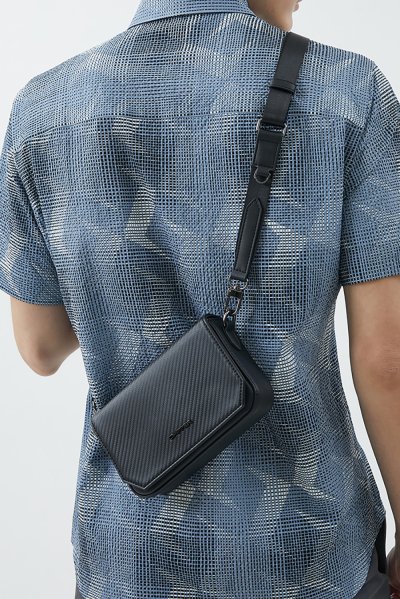 Carbon Fiber Essential Mini Crossbody Bag