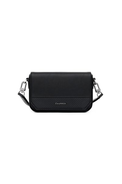 Contrast Mini Crossbody Bag - Black