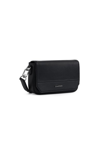 Contrast Mini Crossbody Bag - Black