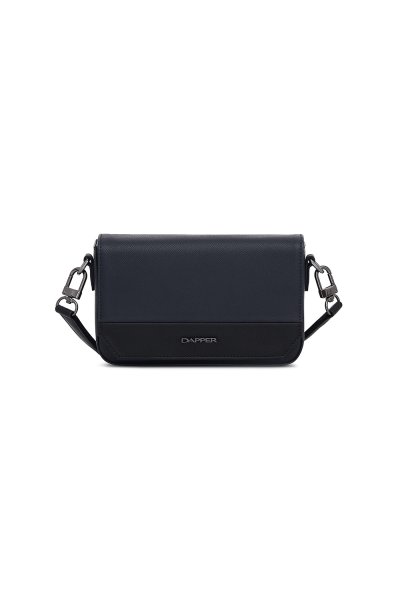 Contrast Mini Crossbody Bag - Navy